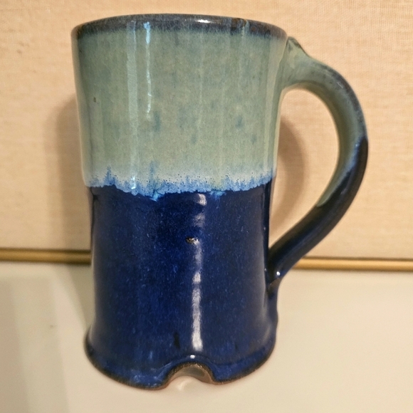 Rottenstone Blue Pottery Stoneware Mug Arroyo SecoTaos NM Scott Rutherford FSR - Picture 5 of 10